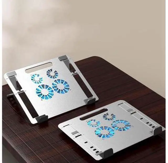 Alt view image 3 of 6 - Adjustable Tablet Stand Gaming Tablet Cooler for Tablet PC Support Tablet Stand Cooling Fan Pad Tablet Holder Base