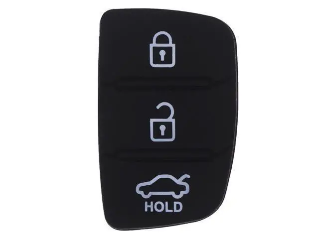 Alt view image 2 of 4 - Gran oferta de reemplazo de 3 botones para reparar la piel, funda plegable para llave de coche, almohadilla de goma para coche