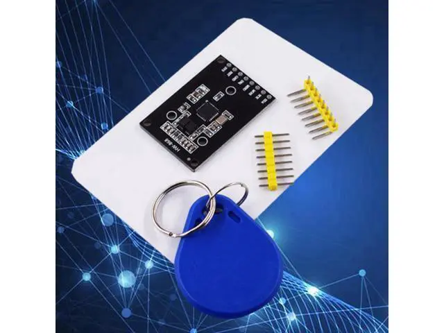 Alt view image 2 of 3 - RC522 Mini RFID RF IC Card Induction Module SPI Non-Contact Reader Card Module 13.56MHZ with an IC Card