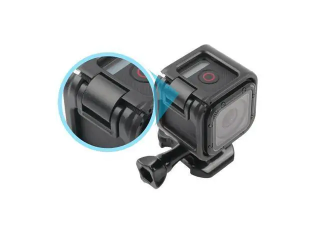 Alt view image 2 of 4 - Frame Housing with Flash Mount Base for Bicycles Low Profile Frame Mount Protective Housing Case Cover for Gopro Hero 4 5
