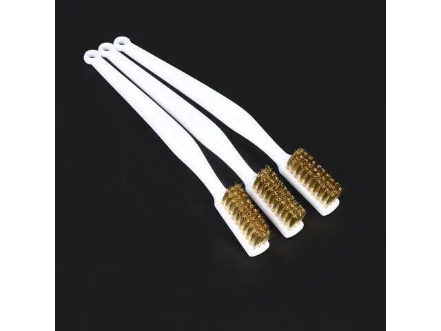 Alt view image 2 of 3 - 3D Printer Cleaner Tool Copper Wire Toothbrush Copper Brush Handle For Nozzle Heater Block Hotend Cleaning Hot Bed Parts