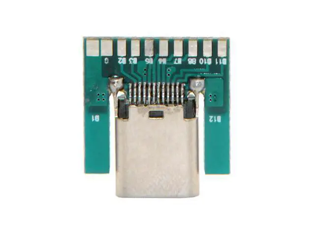 Alt view image 4 of 5 - USB 3.1 Type C Female Socket Connector Plug SMT Type With PC Board DIY 24pin