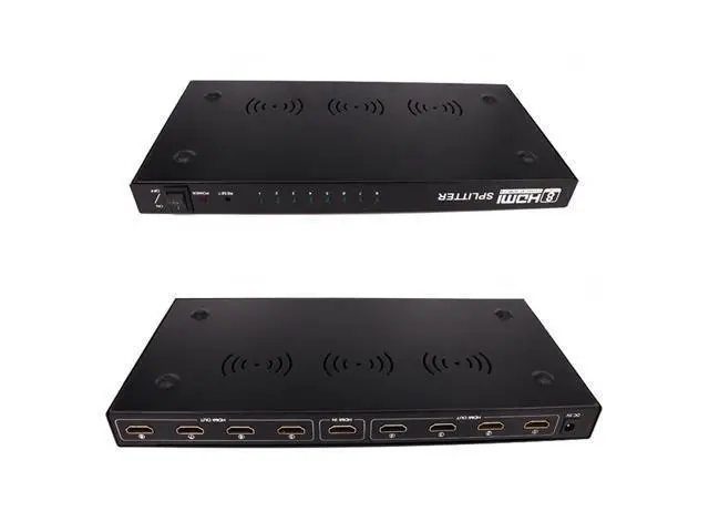 Alt view image 5 of 5 - 4Kx2K HDMI Connector 1 In 8 out HDMI Adapter Full HD HDMI Switch Switcher Splitter for XBOX DVD PS3 PS4 Projector