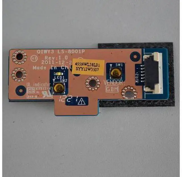 Main image of Power Board For Lenovo Ideapad Y480 Y580 Series ,P/N LS-8001P 90200360