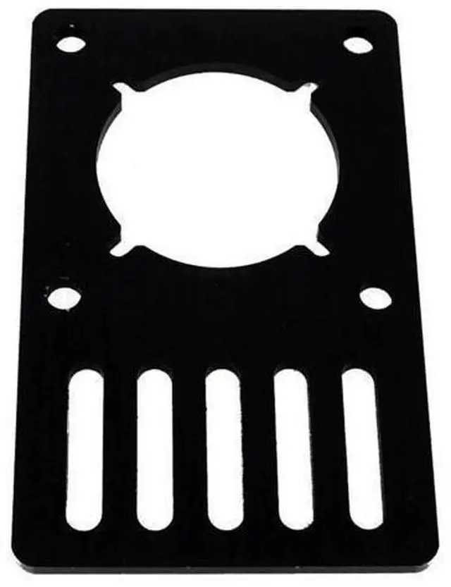 Main image of funssor 1pcs Black Anodized Aluminum Motor Mount Plate NEMA 23 Stepper Motor for openbuilds builds parts