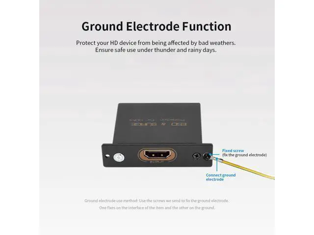 Alt view image 6 of 7 - HD Surge Protector Mini Portable Protector 4K 3D for ESD and Surge Protection Anti-thunder Anti-static