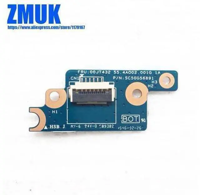 Alt view image 2 of 2 - Power Button Subcard Board For Lenovo Thinkpad T550 W550s T560 P50s Series,P/N 00JT432