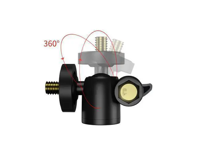 Alt view image 3 of 4 - Universal 360 Mini ABS Ball Head Tripod Monopod Mount for DSLR Camera