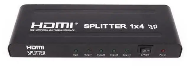 Main image of HD HDMI Distributor One Sub Four Video Splitter HDMI One In Four Out 3D 1 in 4 Out Frequency Divider