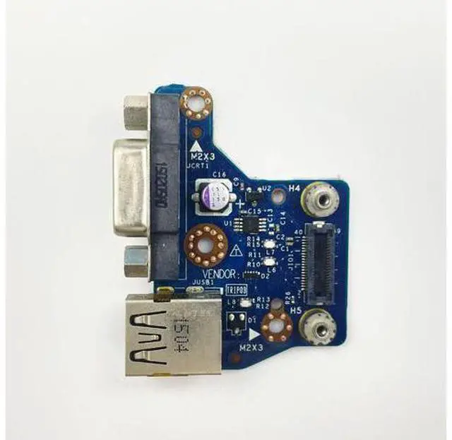 Alt view image 2 of 4 - USB VGA Jack board For Dell Latitude E6440 laptop USB Charging VGA board VAL90 LS-9938P