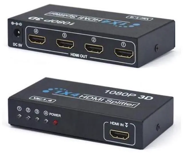 Main image of HDMI Splitter 1x4 Ultra Splitter Hdmi 1080p 1 Inout 4 Output HDMI Switcher EP Chip Support 1080p