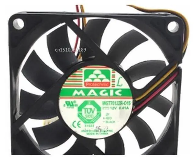 Main image of Genuino MGT7012ZR-O15 7015 12v 0.41A tercera línea vientos ventiladores de refrigeración de CPU 70*70*15mm