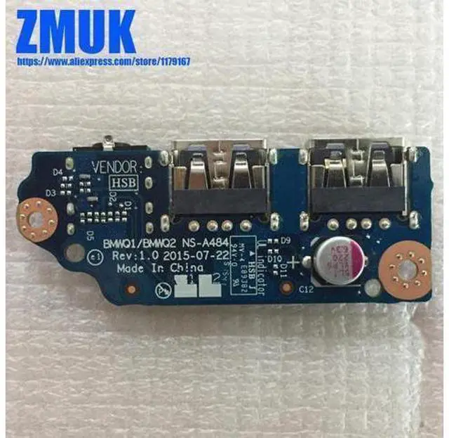 Main image of USB&AUDIO BOARD L30014&15ISK For Lenovo IdeaPad 300 Series,P/N 5C50K38228 NS-A484