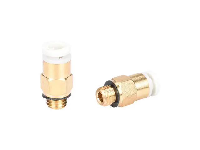 Alt view image 3 of 3 - 3D Printer Parts Pneumatic Fittings Connector One-touch 4*2 mm M6 thread for 1.75 mm filament for Reprap bowden extruder