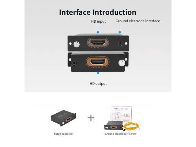 Alt view image 2 of 7 - HD Surge Protector Mini Portable Protector 4K 3D for ESD and Surge Protection Anti-thunder Anti-static
