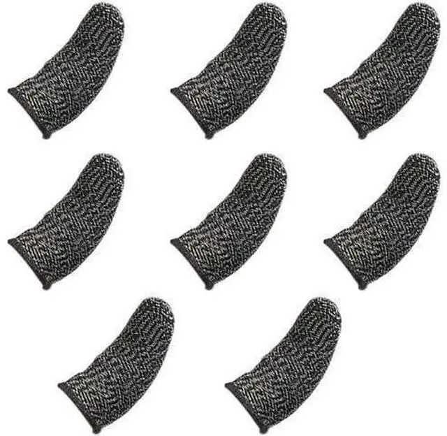 Main image of Finger Sleeves For Gaming Mobile Game Contact Screen Finger Cot Smooth Thin Anti-Sweat For PUBG Mobile Games(8 Pcs)