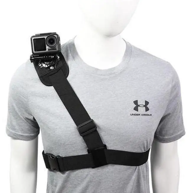 Main image of Adjusted Elastic Shoulder Mount Strap for Gopro 8 7 6 5 4 3+ 3 2 1 Strap Clamp for Action Cameras Gopro Accessories