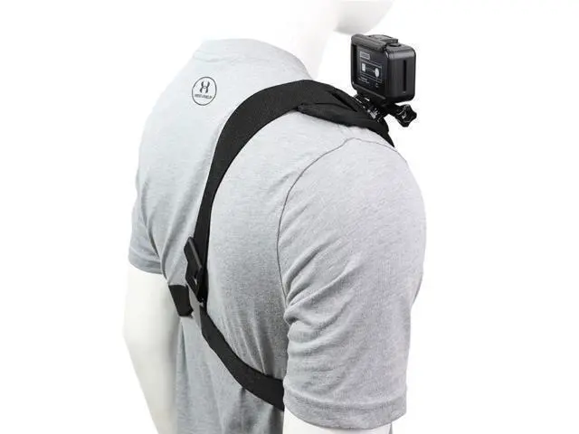 Alt view image 2 of 4 - Adjusted Elastic Shoulder Mount Strap for Gopro 8 7 6 5 4 3+ 3 2 1 Strap Clamp for Action Cameras Gopro Accessories