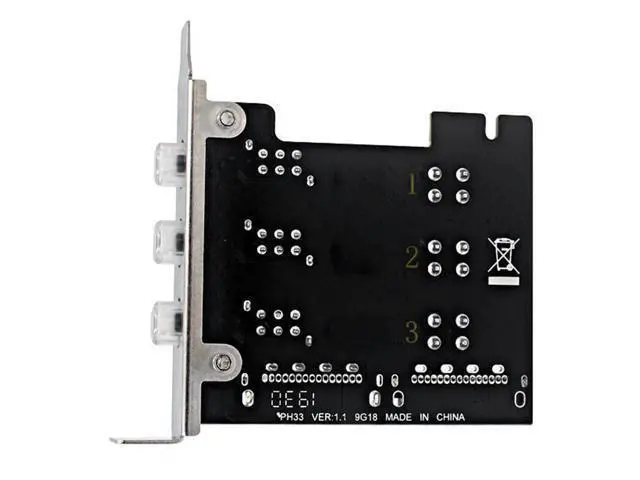 Alt view image 2 of 3 - Desktop PC Power Expansion Hard Disk Drive Controller Multi-System Switching Supports 80mm Half-Height Chassis HTPC