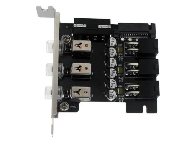 Alt view image 3 of 3 - Desktop PC Power Expansion Hard Disk Drive Controller Multi-System Switching Supports 80mm Half-Height Chassis HTPC