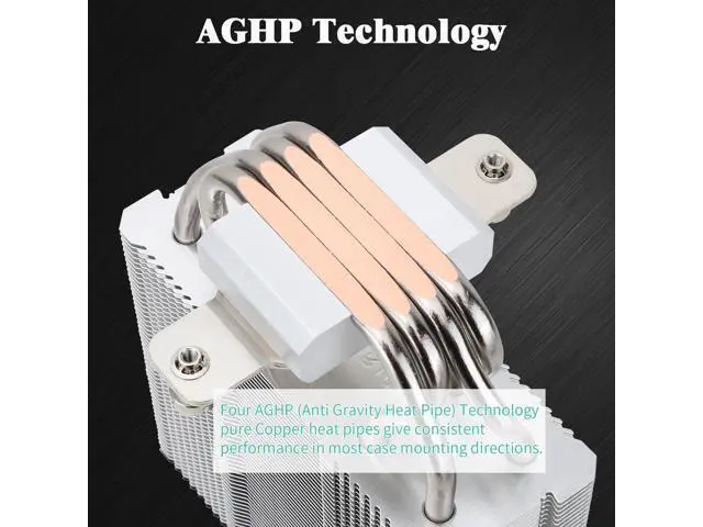 Alt view image 4 of 6 - Assassin X 120R SE V2 CPU Cooler, 4×6mm Heat Pipes, 1550RPM Speed 120mm RGB PWM Quiet Fan CPU Cooler with S-FDB Bearing, for AMD AM4 AM5/Intel 1700/1150/1151/1200/1851