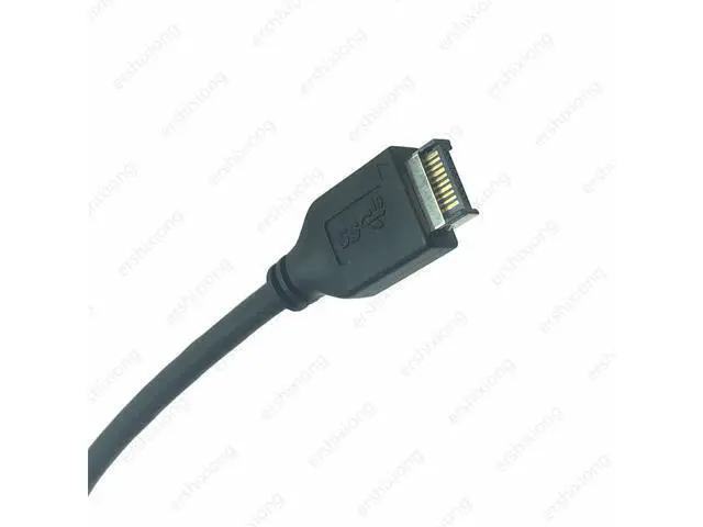 Alt view image 2 of 3 - Câble USB 3.1 Type C avec prise frontale et connecteur pour carte mère et PC, rallonge d'en-tête 19 broches à 20 broches, 3.0