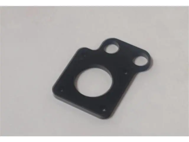 Alt view image 2 of 3 - Reprap Prusa CNC black color metal Y-motor mount plate Sturdier RepRap Prusa i3 Aluminum y-motor mount for NEMA 17 stepper motor