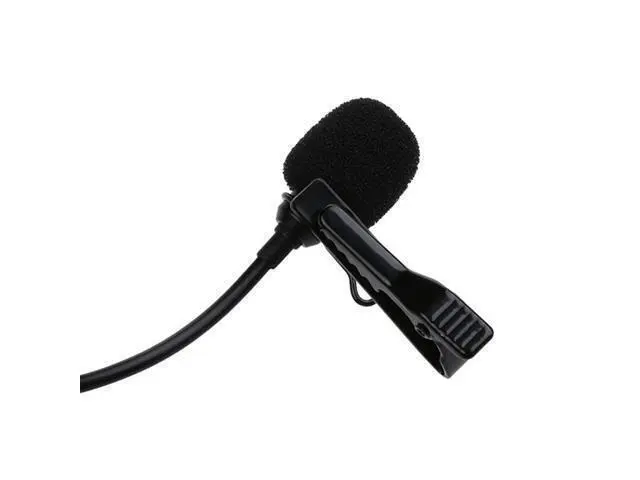 Alt view image 2 of 3 - Mini Lavalier Microphone Lapel Tie Clip Condenser Mic for Audio Studio Conference Interview Network Sing