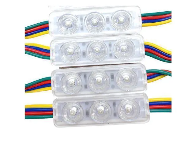 Alt view image 3 of 3 - 12V RGB LED Module Injection Lens SMD 5050 Super Bright Advertising Light Changeable Color Waterproof Sign Backlight 20Pcs/Lot