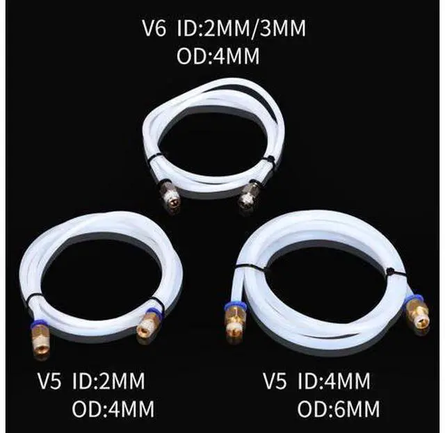 Main image of 1M 3D Printer PTFE Tube with PC4-01 Fittings for Long-distance RepR 3D Printer J-head Hotend for 1.75mm 3D Bowden Extruder