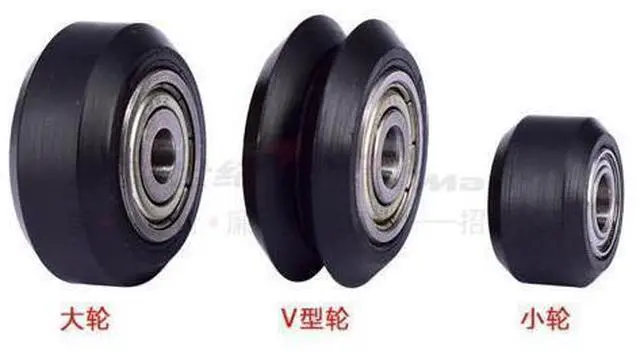 Main image of 10pcs Openbuilds delrin dual bearing solid pulley wheel delrin idler pulley bearing wheel for creality3D printer accessories