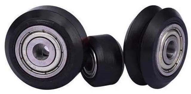 Alt view image 3 of 3 - 10pcs Openbuilds delrin dual bearing solid pulley wheel delrin idler pulley bearing wheel for creality3D printer accessories