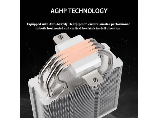 Alt view image 2 of 7 - Assassin X 120R Digital White CPU Air Cooler, 2000RPM Speed,4 Heatpipes, 12cm Quiet PWM Fan CPU Cooler, Digital Screen Top Cover,for AM4/AM5,Intel LGA1700/1851/1150/1151/1200, PC Cooling