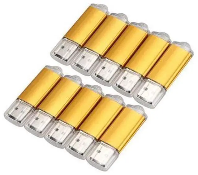 Main image of 10 Pcs 512MB Memory Stick USB Flash Drive USB Flash Drive USB 2.0 Gold