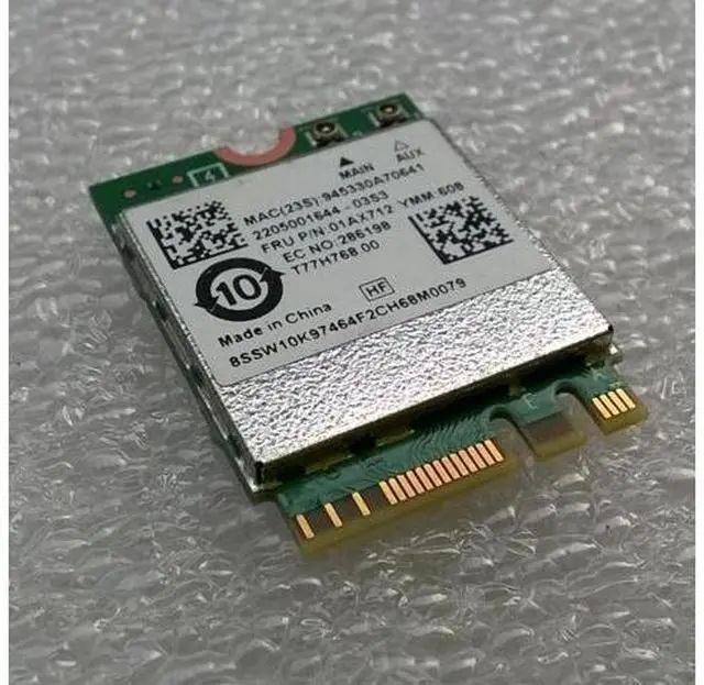 Alt view image 3 of 3 - 8822BE 802.11ac+BT M.2 WiFi Card For Lenovo Thinkpad P51S S5 T470 T570 X270 YOGA-370 Series,FRU 01AX711 01AX712