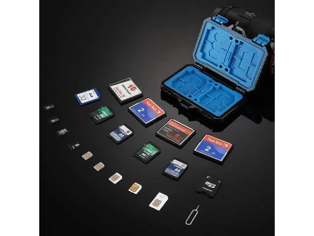 Alt view image 2 of 4 - 27 In 1 Memory Card Case Holder SD SDHC CF Hard Storage Anti-shock