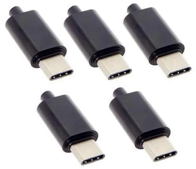 Main image of 5pcs/lot Black Housing Cove DIY 24pin Type C OTG Host Type 5.1k Resistor