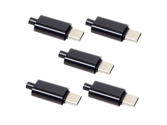 Alt view image 2 of 5 - 5pcs/lot Black Housing Cove DIY 24pin Type C OTG Host Type 5.1k Resistor