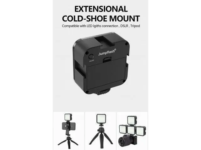 Alt view image 4 of 4 - Jumpflash LED-D49R Soft Diffuser Light 49 LED On Camera Selfie Vlog Video Lamp
