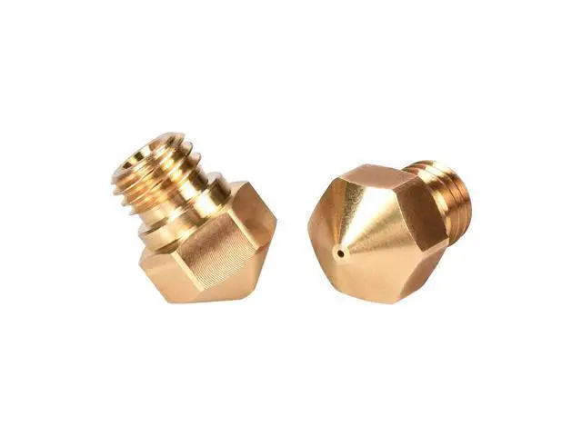 Alt view image 3 of 3 - High Precision MK10 Nozzle 0.2/0.4/0.6/0.8mm Copper M7 Threaded Parts For Extrusion 1.75mm Filament Brass 3D Printer Parts