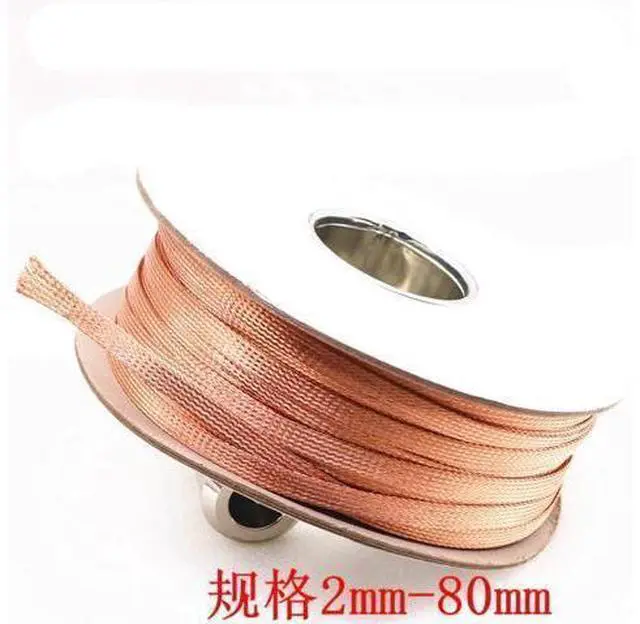 Main image of Funssor pure copper shielding net DIY fever signal line audio line horn line tube Copper Metal Braided Sleeving
