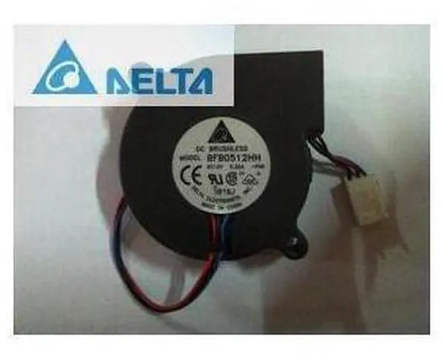 Main image of 1pcs Delta BFB0512HH 5015 5cm 50*50*15MM DC12V 0.32A Dual Ball bearing turbo blowers