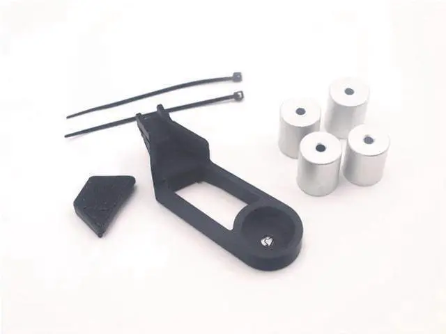 Alt view image 2 of 3 - Funssor CR-10/ cr10S 3d printer solid spacer/ with y axis wire retrain CR-10 aluminum Solid Bed Mount Strain relief bracket