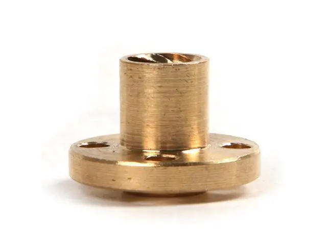 Alt view image 2 of 3 - funssor 1pcs TR8x2/TR8x4/TR8x8 ACME BRASS NUT for lead screw for Reprap 3D printer and CNC mill