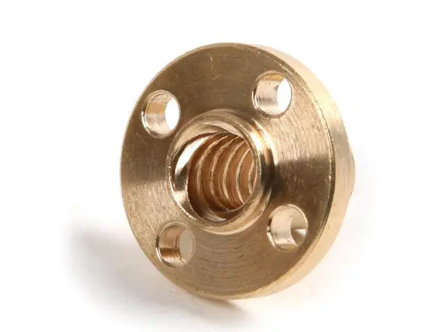 Alt view image 3 of 3 - funssor 1pcs TR8x2/TR8x4/TR8x8 ACME BRASS NUT for lead screw for Reprap 3D printer and CNC mill