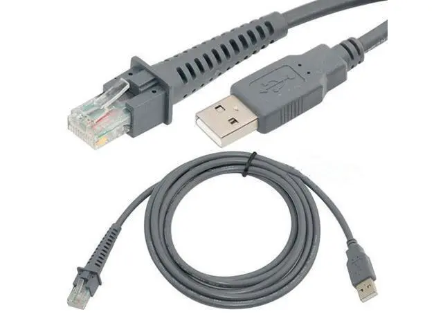 Alt view image 2 of 4 - 2020 nouveau 2M Symbole Lecteur De Codes Barres USB Câble LS1203 LS2208 LS4208 LS3008 CBA-U01-S07ZAR