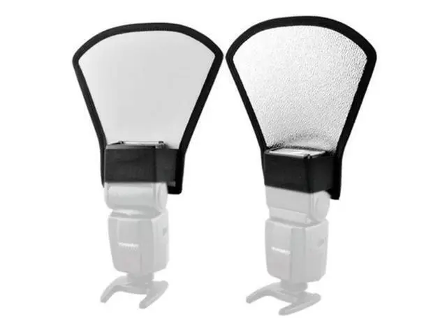 Alt view image 2 of 4 - 2 IN 1 Camera Flash Diffuser Flash Light Reflector for Nikon/Canon/Sony Cameras Softbox 11*18*20cm