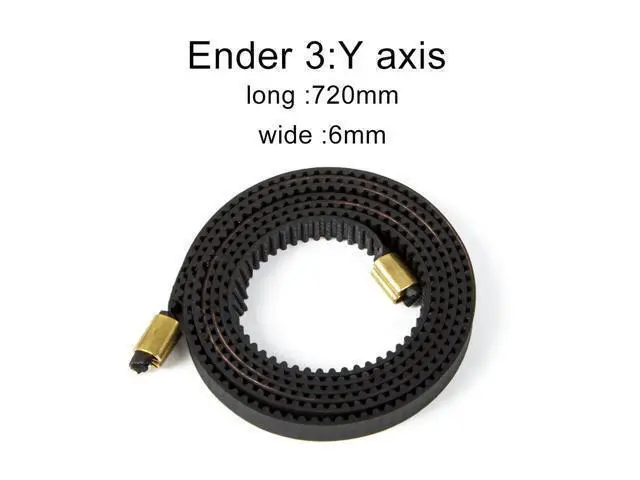 Alt view image 3 of 3 - X+Y Axis Synchronous Belt Gt2-6Mm X 765MM+Y 720MM Closed-Loop Timing Belt Terminal For Ender-3/Ender-3 Pro 3D Printer