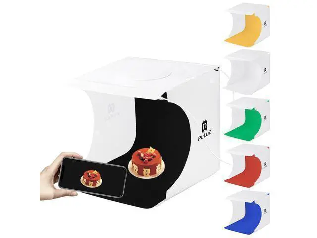 Alt view image 2 of 4 - 20cm LED Light Box Lighting Cube for Photography Photo Studio + 6 Backdrops