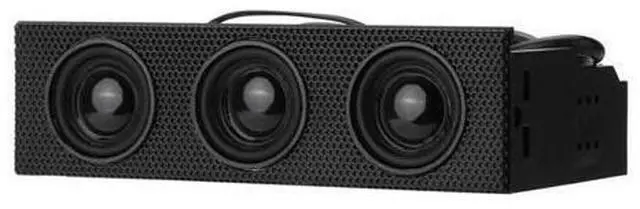 Alt view image 5 of 5 - 5.25 inch Stereo Surround Speaker PC Front Panel Computer Case Built-in Mic Music Loudspeakers